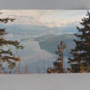 Vintage Postcard - Indian Arm from Burnaby Mountain - Natural Color Productions